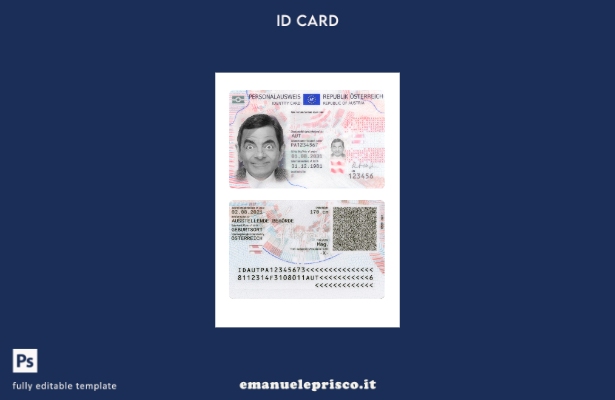 modello presente ID Austria stile verificato